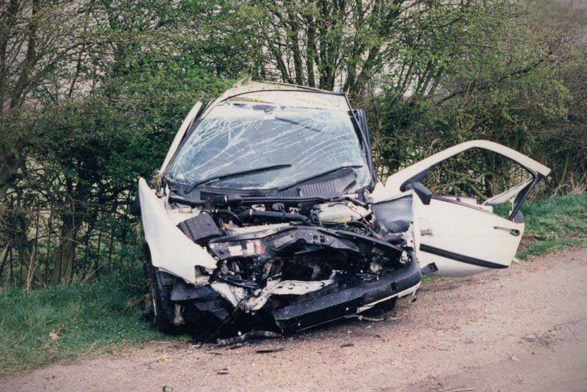 schwerer Autounfall